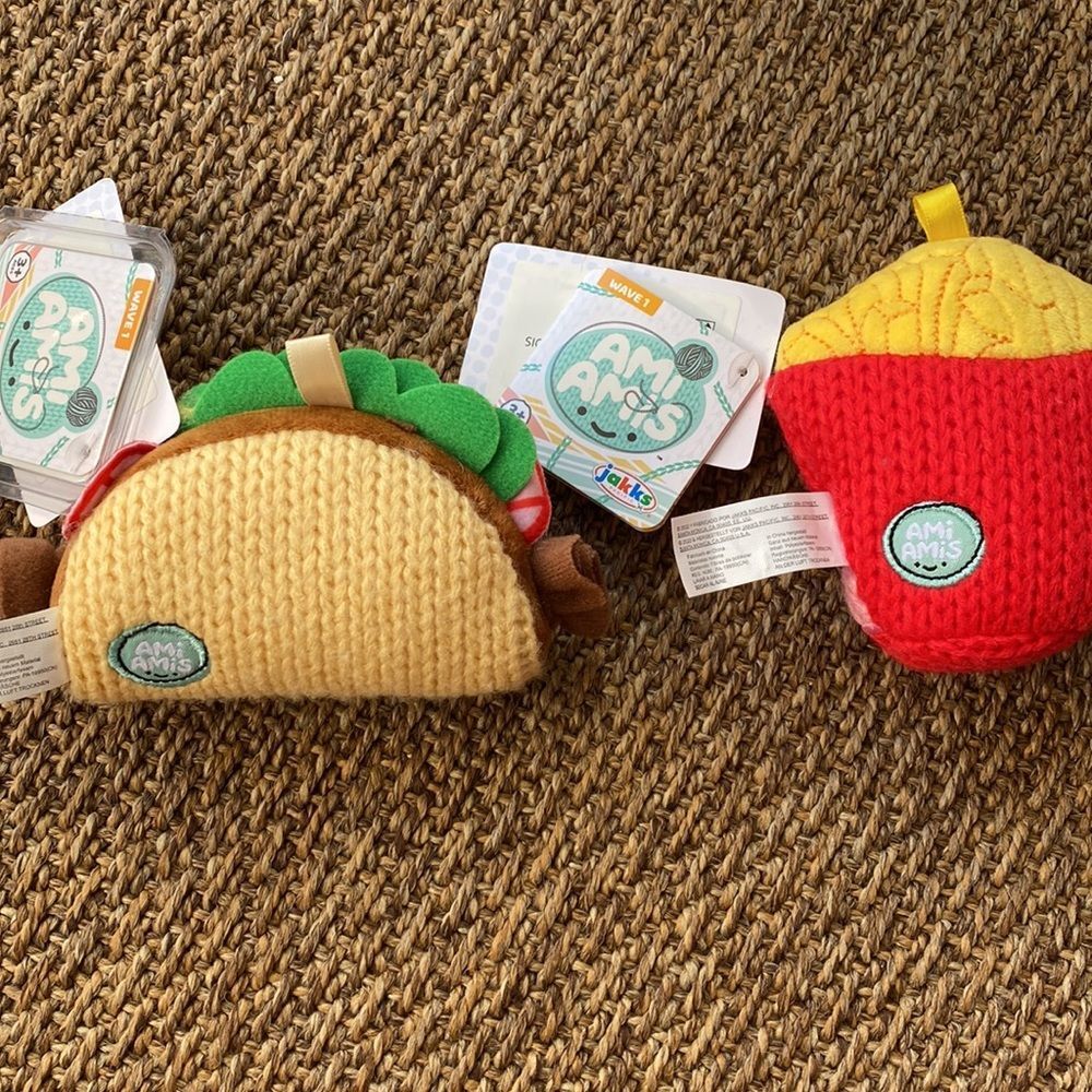 Crochet Taco and french fries Rare ami amis from wave 1 - Picture 2 of 3
